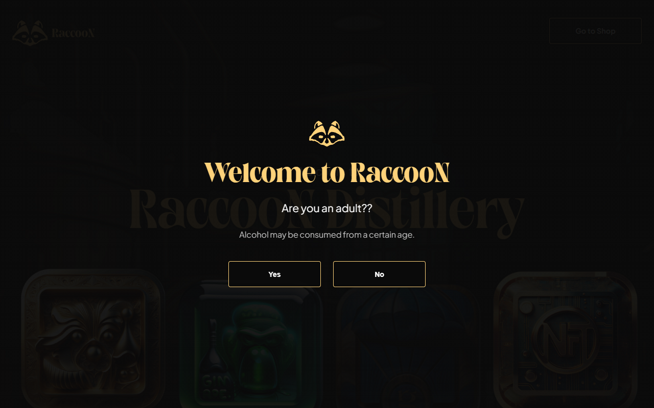 Raccoon Gin — strona destylarni